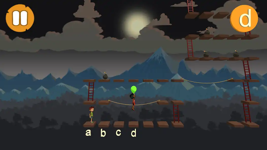 Play Alphabet and Ladders as an online game Alphabet and Ladders with UptoPlay