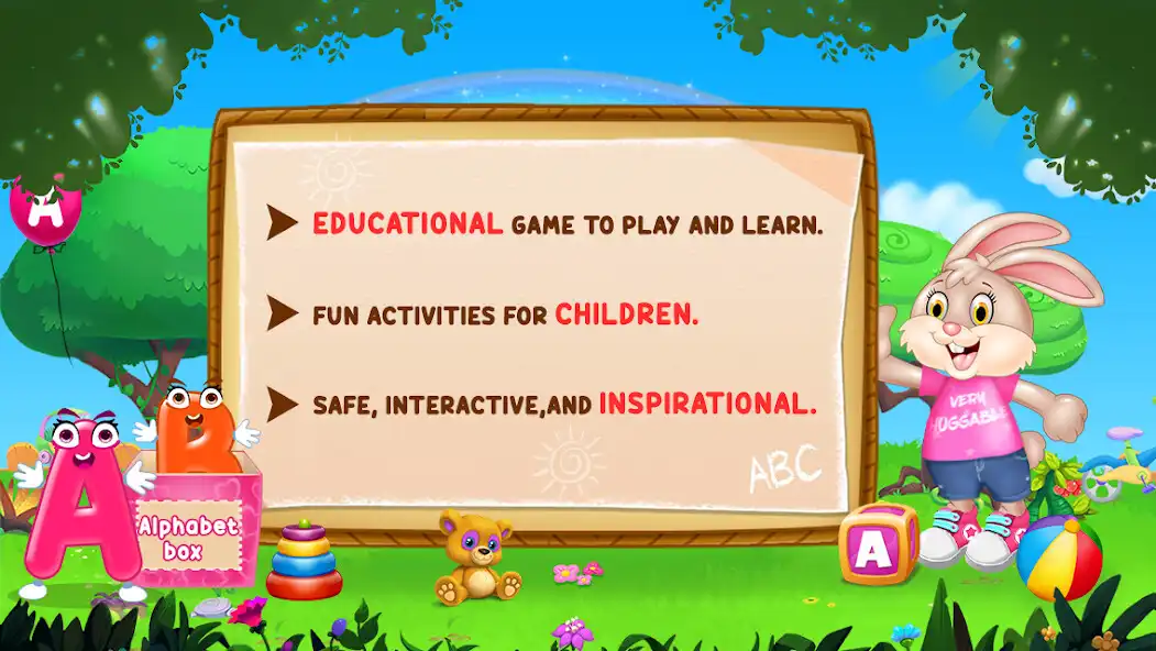 Play Alphabet And Number Learning For Kids as an online game Alphabet And Number Learning For Kids with UptoPlay