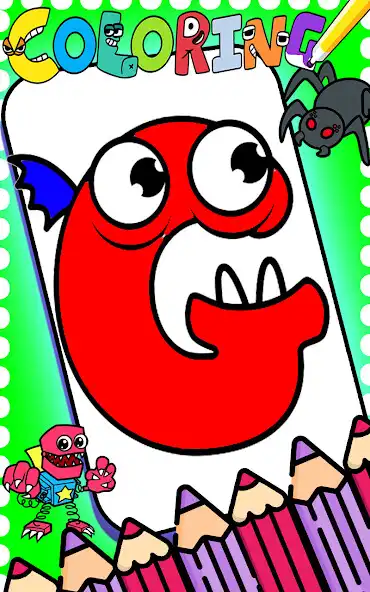 Play Alphabet ASMR Monster Coloring as an online game Alphabet ASMR Monster Coloring with UptoPlay