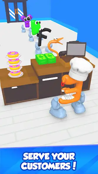Play Alphabet Cafe - Donut Shop 3d  and enjoy Alphabet Cafe - Donut Shop 3d with UptoPlay