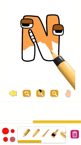 Play Alphabet Coloring Paint Master  and enjoy Alphabet Coloring Paint Master with UptoPlay