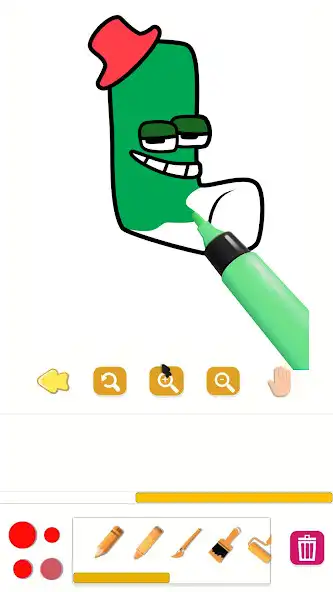 Play Alphabet Coloring Paint Master as an online game Alphabet Coloring Paint Master with UptoPlay