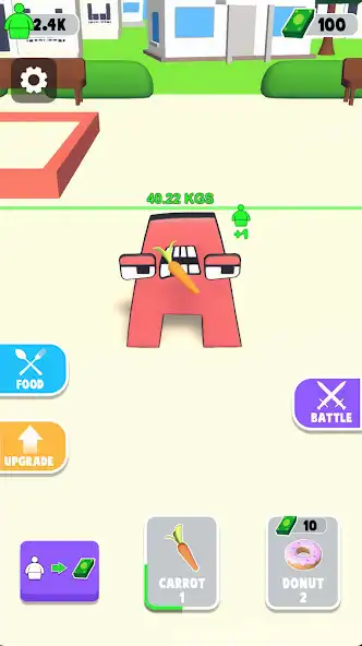 Play Alphabet Eating Hero as an online game Alphabet Eating Hero with UptoPlay