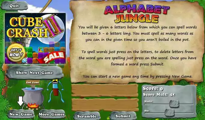 Play Alphabet Jungle FREE! Play Alphabet Jungle FREE!