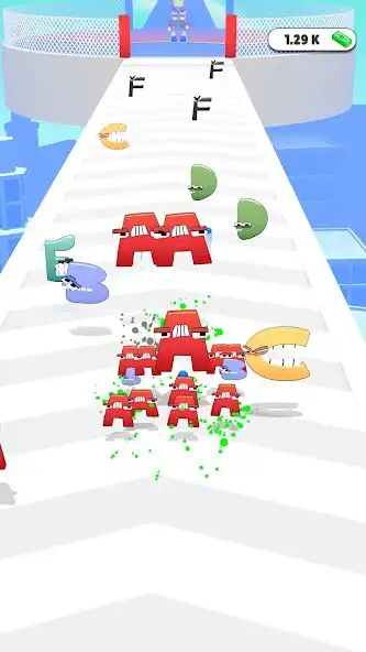 Play Alphabet Mayhem Rush as an online game Alphabet Mayhem Rush with UptoPlay