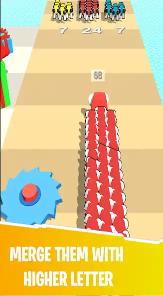 Play Alphabet Monster: Merge Fight as an online game Alphabet Monster: Merge Fight with UptoPlay