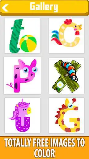 Play Alphabets Color by Number: Pixel Art Coloring Book