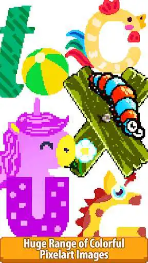 Play Alphabets Color by Number: Pixel Art Coloring Book
