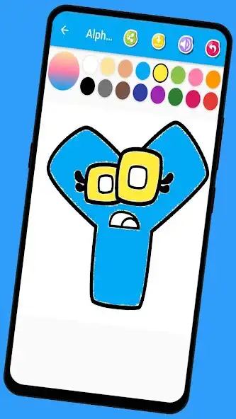 Play Alphabets Coloring Book as an online game Alphabets Coloring Book with UptoPlay