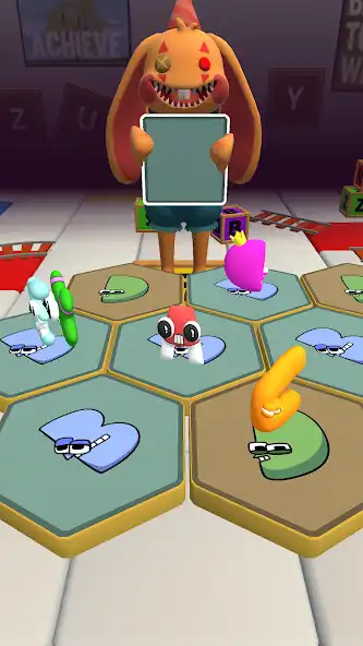 Play Alphabet Survival: Fall Down as an online game Alphabet Survival: Fall Down with UptoPlay