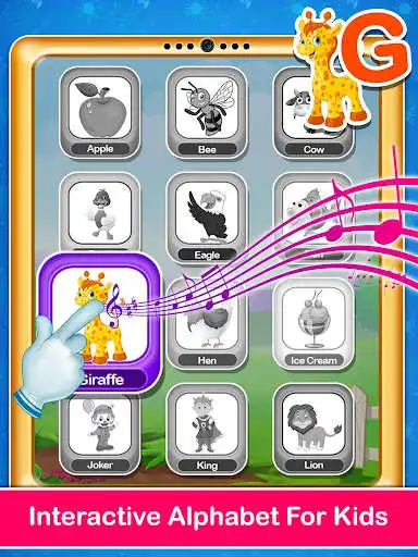 Play Alphabet Tablet - Numbers, Colors, Shape, Rhymes  and enjoy Alphabet Tablet - Numbers, Colors, Shape, Rhymes with UptoPlay