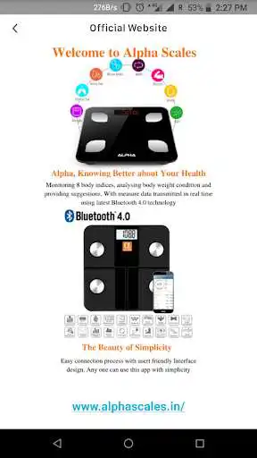 Play Alpha BT Weight Tracking App  and enjoy Alpha BT Weight Tracking App with UptoPlay