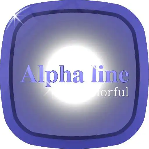 Free play online AlphaLine Colorful GO Launcher  APK