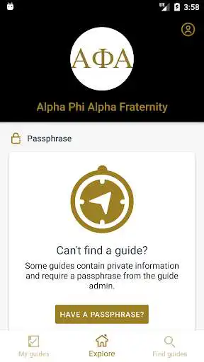 Play APK Alpha Phi Alpha Fraternity  and enjoy Alpha Phi Alpha Fraternity with UptoPlay com.guidebook.apps.Alpha.android