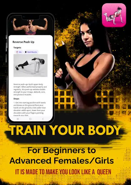 Play AlphaQueen Pushup Home Trainer as an online game AlphaQueen Pushup Home Trainer with UptoPlay