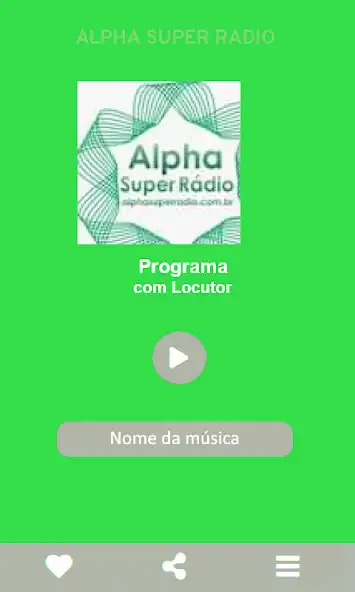 Play Alpha Super Rádio as an online game Alpha Super Rádio with UptoPlay