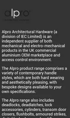 Play Alpro Architectural Hardware