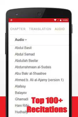 Play Al quran mp3 Czech translation