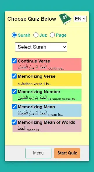 Play Al Quran Quiz Game Memorize as an online game Al Quran Quiz Game Memorize with UptoPlay