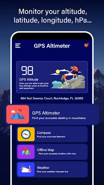 Play Altimeter Plus  GPS Altitude  and enjoy Altimeter Plus  GPS Altitude with UptoPlay