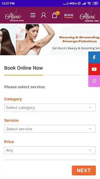 Play Aluras Hair-Beauty Studio as an online game Aluras Hair-Beauty Studio with UptoPlay