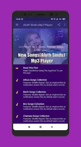 Play Aluth Sindu Mp3 Player as an online game Aluth Sindu Mp3 Player with UptoPlay