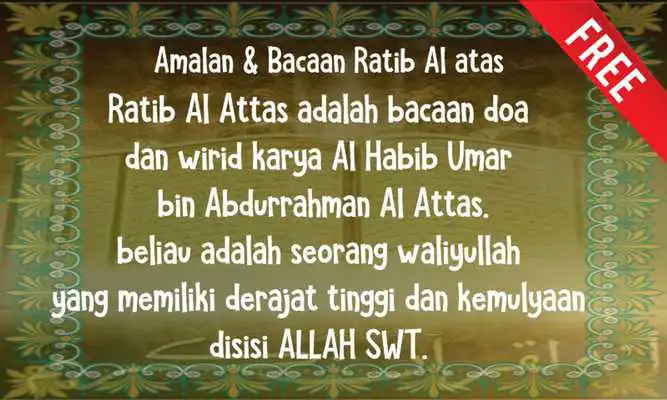Play Amalan  Bacaan Ratib Al atas