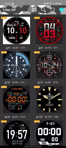 Play Amazfit T-Rex - Watch Face  and enjoy Amazfit T-Rex - Watch Face with UptoPlay