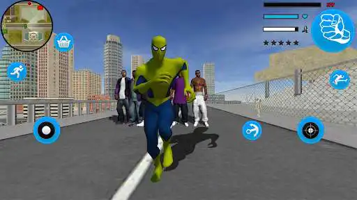 Play Amazing Frog Spider Rope Hero as an online game Amazing Frog Spider Rope Hero with UptoPlay