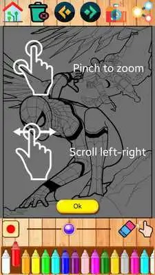 Play amazing Spider-Man coloring game