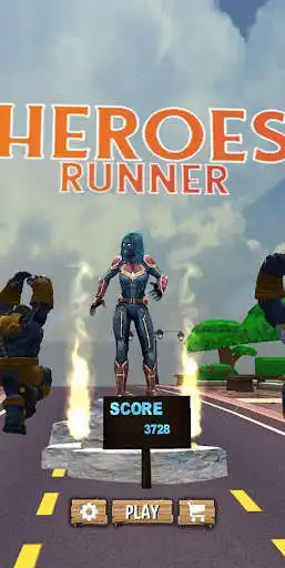 Play Amazing Super Heroes Running - Subway Runner  and enjoy Amazing Super Heroes Running - Subway Runner with UptoPlay