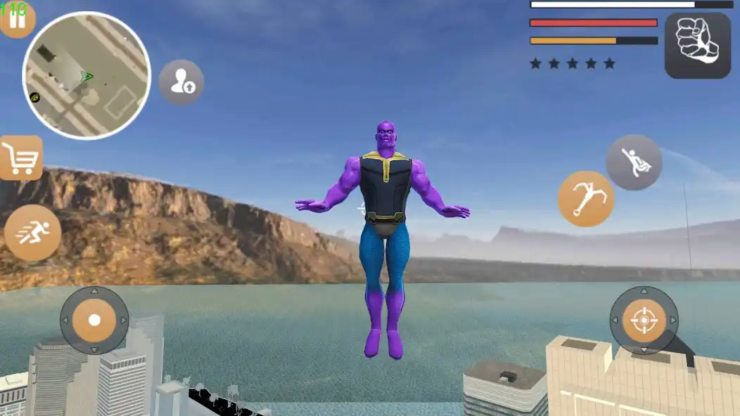 Play Amazing Swing Hero Vice town as an online game Amazing Swing Hero Vice town with UptoPlay