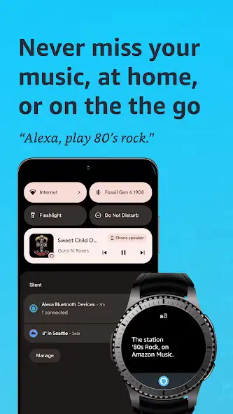 Play Amazon Alexa for Smart Watches as an online game Amazon Alexa for Smart Watches with UptoPlay