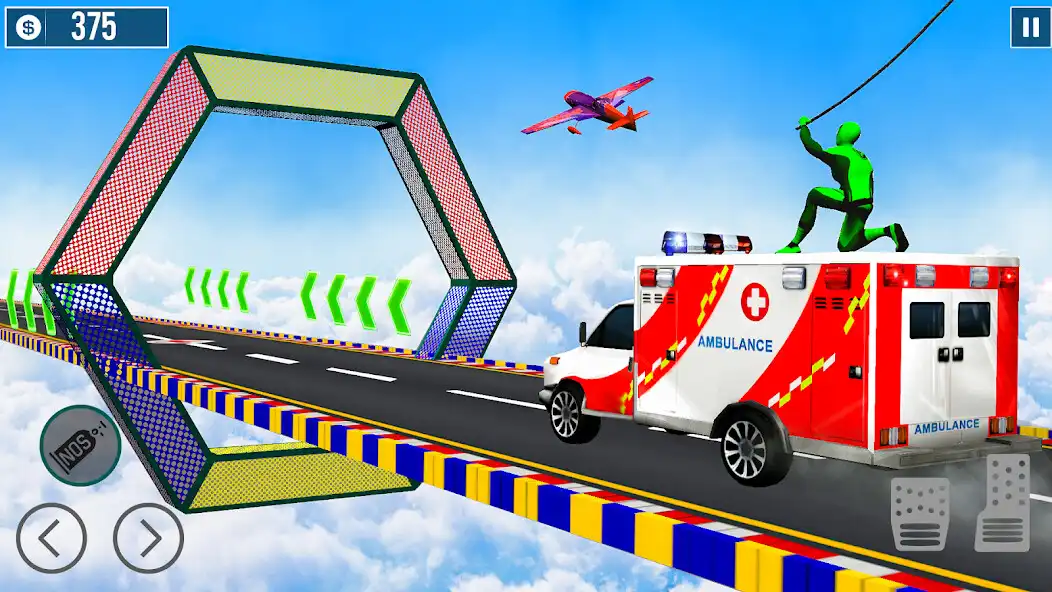 Play Ambulance Car Stunt Mega Ramp  and enjoy Ambulance Car Stunt Mega Ramp with UptoPlay