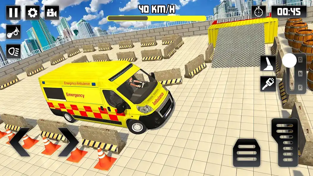 Play Ambulance Parking Emergency as an online game Ambulance Parking Emergency with UptoPlay