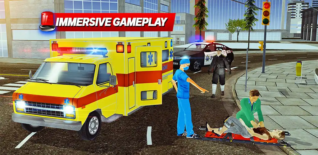 Play Ambulance rescue missions Game as an online game Ambulance rescue missions Game with UptoPlay