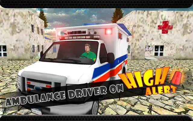 Play Ambulance Rescue Off road Driver: Heli Simulator