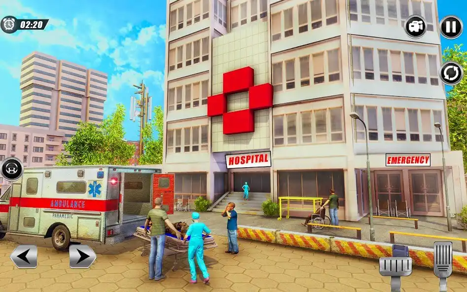Play Ambulance Simulator 2019: Emergency Car Doctor as an online game Ambulance Simulator 2019: Emergency Car Doctor with UptoPlay