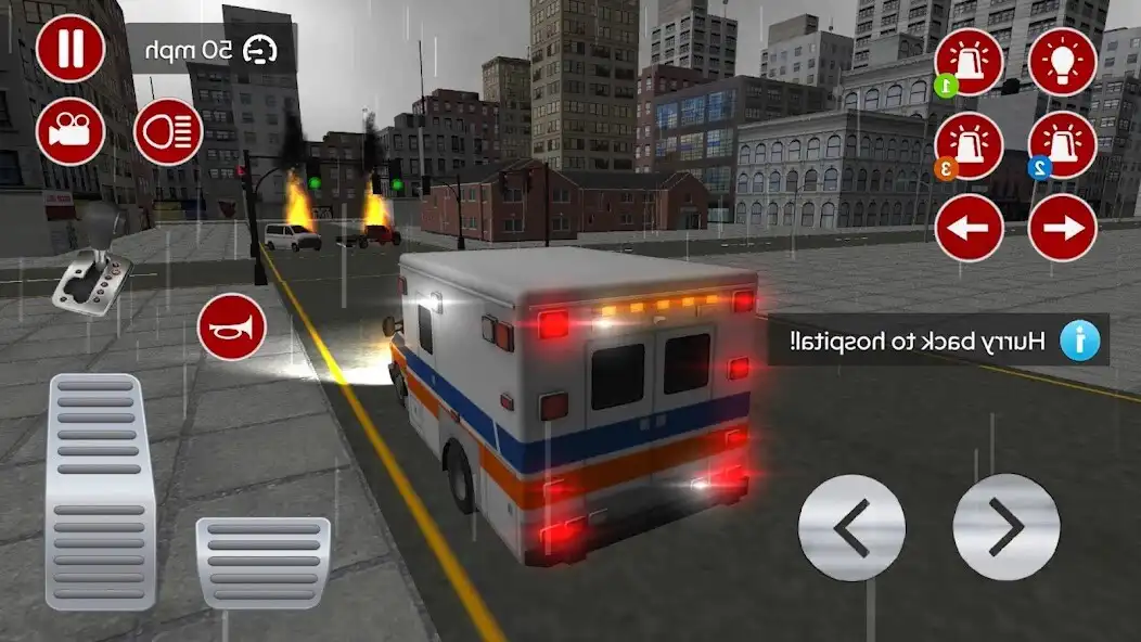 Play Ambulance Speed Race Mission as an online game Ambulance Speed Race Mission with UptoPlay