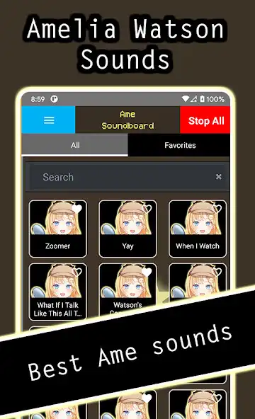 Play Amelia Watson Soundboard - Sou  and enjoy Amelia Watson Soundboard - Sou with UptoPlay