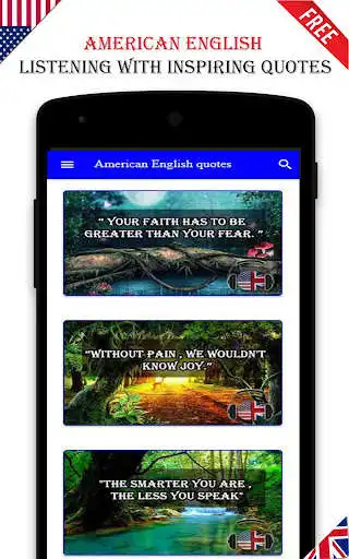 Play American English Listening with Inspiring quotes as an online game American English Listening with Inspiring quotes with UptoPlay