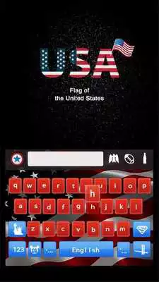 Play American Keyboard Theme(US Flag)