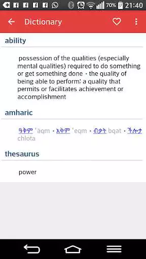 Play Amharic Dictionary  Thesaurus