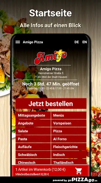 Play Amigo Pizza Weil der Stadt Hausen as an online game Amigo Pizza Weil der Stadt Hausen with UptoPlay
