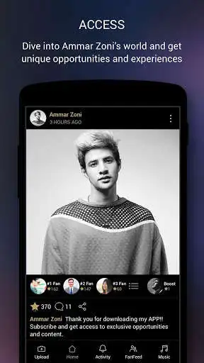 Play APK Ammar Zoni Official App  and enjoy Ammar Zoni Official App with UptoPlay escapemusic.android.a665