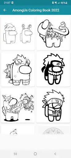 Play Among-Us Coloring Book 2022 as an online game Among-Us Coloring Book 2022 with UptoPlay