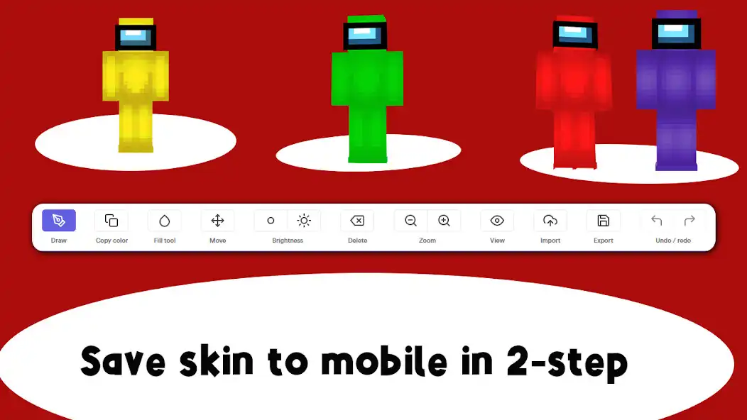 Play Among Us Mod Skin Minecraft PE  and enjoy Among Us Mod Skin Minecraft PE with UptoPlay