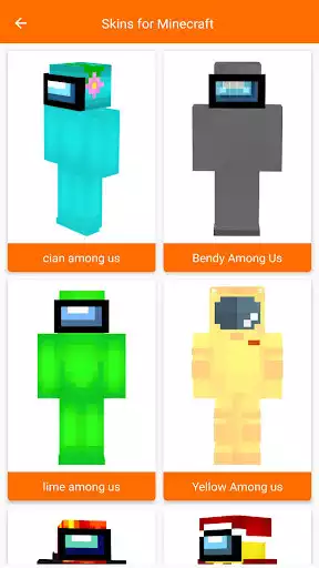 Play Among us Skins for Minecraft  and enjoy Among us Skins for Minecraft with UptoPlay