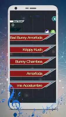 Play Amorfoda piano tiles Bad Bunny Magic