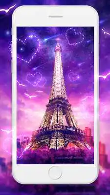 Play Amorous Eiffel Sunset Live Wallpaper Play Amorous Eiffel Sunset Live Wallpaper